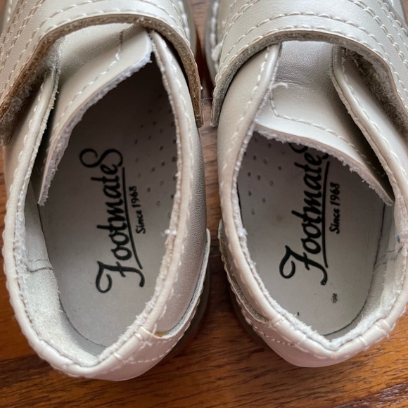 FootMates baby leather beige velcro shoes size 3M - Picture 4 of 5